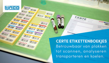 Label blocks with a medical application for Certe